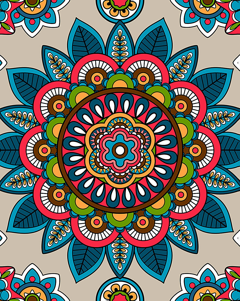 Mandala Digital Print